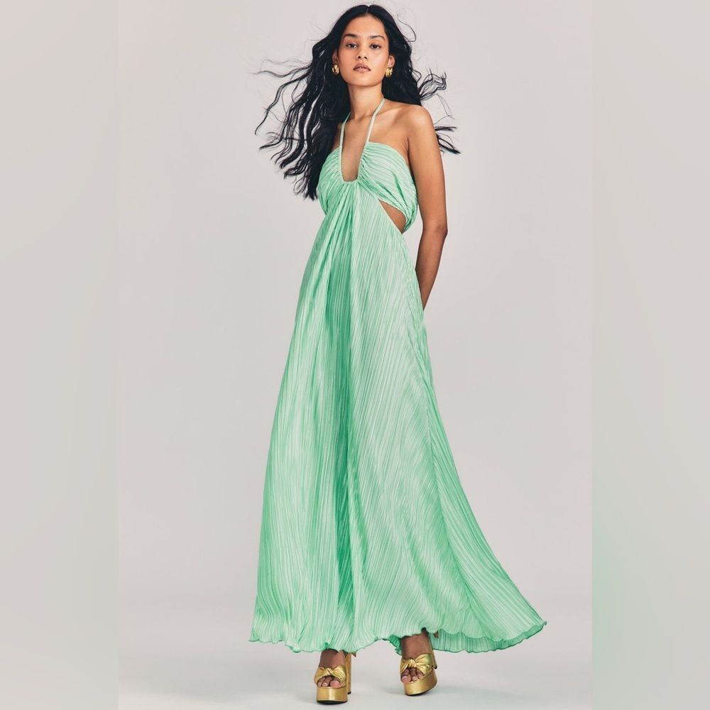 NWT Love Shack Fancy - Julissa Halter Dress in Light Emerald